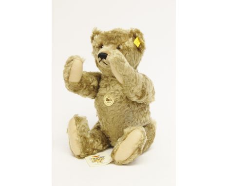 A Steiff classic teddy bear, based on a 1920 model, with growler, in original, unopened sealed bag, all labels, and tags inta