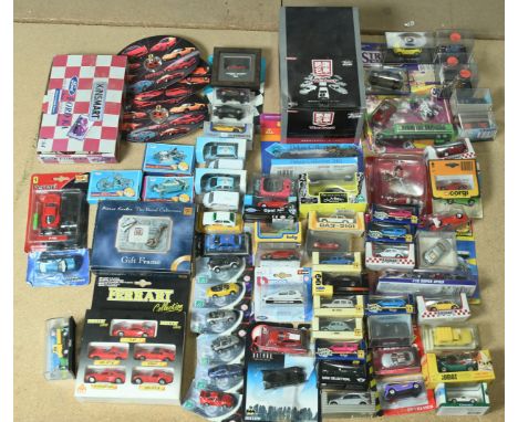 A Large Boxed Group Of Mainly Small scale Issues To include - ERTL Porsche 917, Kinsmart VW Beetle, Majorette Renault Van plu