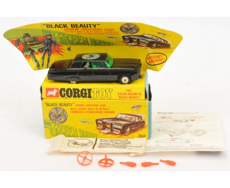 Corgi Toys 268 "The Green Hornet" Black Beauty - Black body, green windows, spun hubs - Good Plus to Excellent (some loss of 
