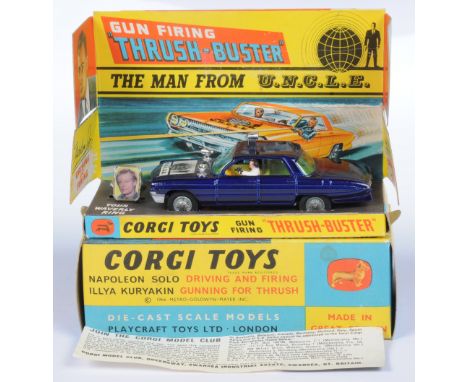 Corgi Toys 497 "The Man From Uncle" Thrushbuster - Purple-blue body, chrome lamps, cast hubs - Excellent Plus, beautiful exam