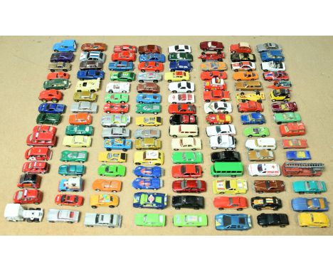 Group Of 120 Unboxed Small Scale To Include - Polistil Alfa Romeo - Green, Hot Wheels Cadillac - Silver, Corgi Juniors "James