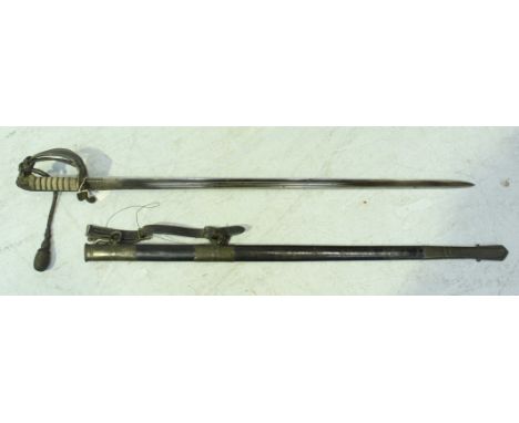 An early 20th century Warrant Officer's dress sword, by Henry Wilkinson by Appointment to the Prince of Wales, with 31.5-inch