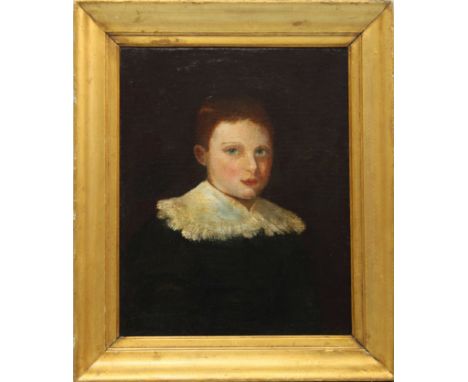 Late 17th/Early 18th Century school - Head and shoulders portrait of a young boy, unsigned, 'Revill Stevens' written on rever