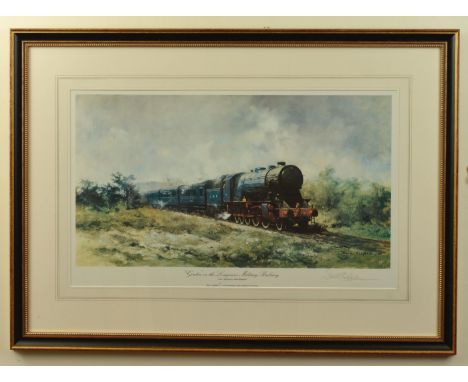 David Shepherd (born 1931). 'Gordon' on the Longmoor Military Railway in Hampshire, colour print, signed in pencil by the art
