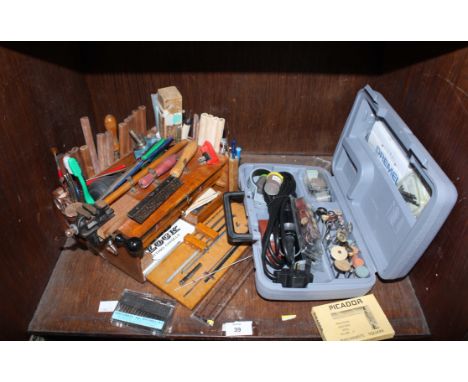 SECTION 39.  A set of hand wood-carving chisels, rasps and files etc, together with A Dremel power tool with attachments