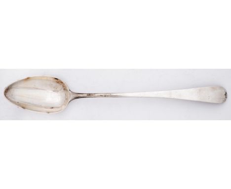 A George III silver gravy spoon, Old English pattern, by Alice &amp; George Burrows, London 1802, 3ozs 3dwts Even light wear