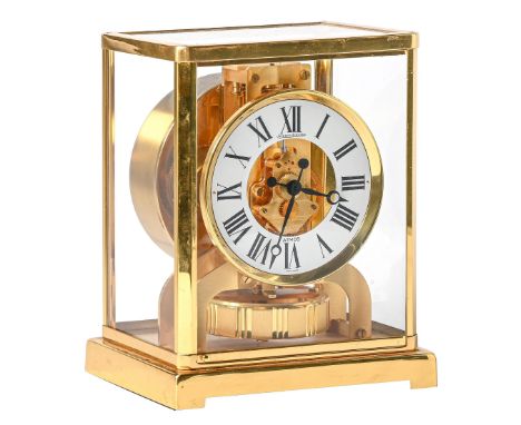 A Jaeger LeCoultre Atmos clock, No 483882, 22cm h Good condition, movement untried and sold as seen. Consigned by executors o
