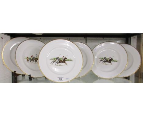 6 Ralph Lauren designer plates - Polo scenes