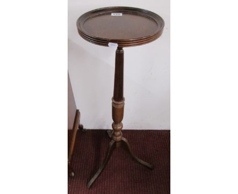Mahogany tripod plant stand