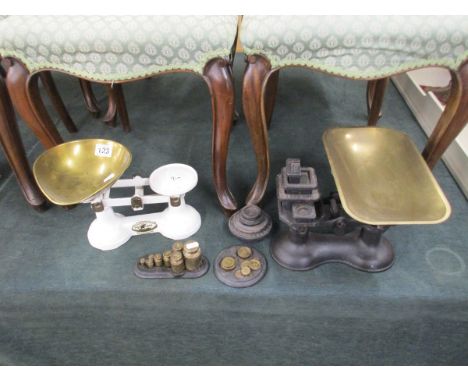 2 Pairs of scales & good collection of weights