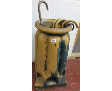 Ceramic chimney pot stick stand