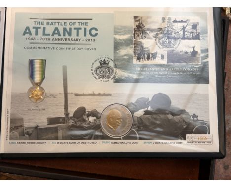 The battle of the atlantic 1943 70th anniversary commemorative coin first day cover 