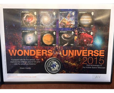 Wonders of the universe limited edition commemorative coin first day cover with coa 