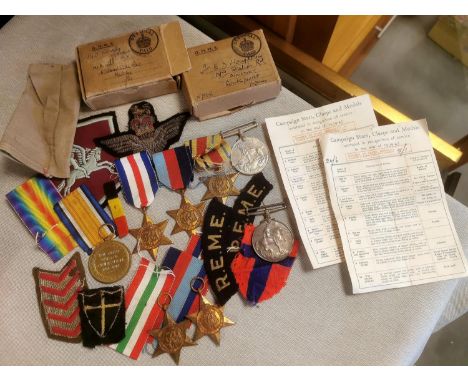 Large Collection of Military and Army/Naval Medals and Badges