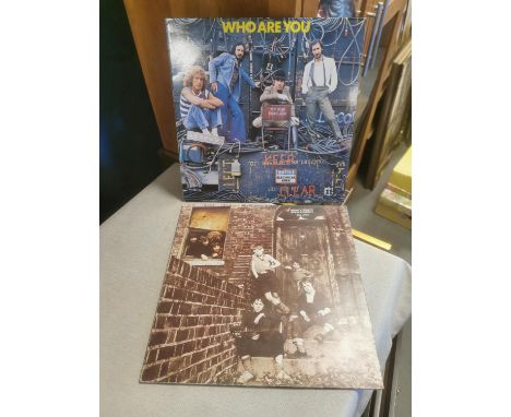 Pair of Vinyl LP Records by The Who, inc Who Are You &amp; Meaty Beaty Big &amp; Bouncy