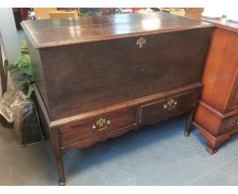 Edwardian Oak Chest-on-Stand 
