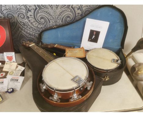 Pair of BBC TV Banjo Props - Part of the Con Cluskey (The Bachelors) Estate Sale