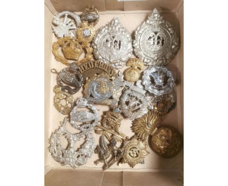 Collection of Army &amp; Military Lapel &amp; Cap Badges &amp; Pins