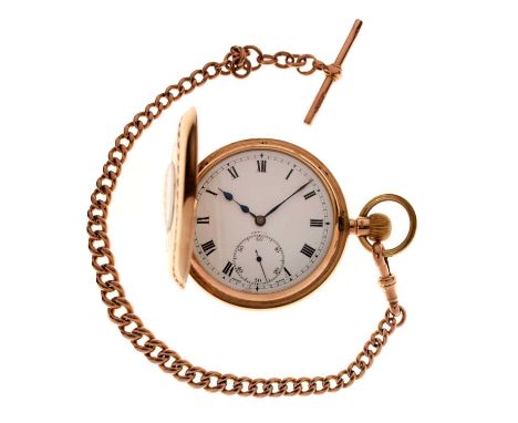 Bristol City Football Club Interest - George V 9ct gold 'Zenith' half hunter pocket watch, inscribed to Tom G. Ritchie, the s