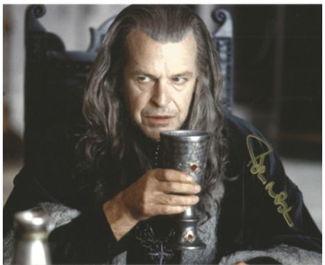 John Noble signed 10x8 colour photo from Lord of the Rings. Good Condition. All signed pieces come with a Certificate of Auth