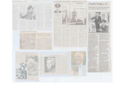 A collection of George Cross heroes Unsigned Obituaries. 1. FANY/SOE Odette Hallowes GC 2. WAAF Daphne Pearson GC. 3. Col. St