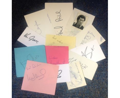 Golf 14 Signed Cards &amp; Pages Inc. Ken Green, Nick Price, Manuel Ballesteros, Peter Alliss, Ian Baker Finch, Adam Scott, I