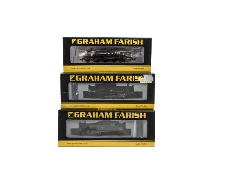 Graham Farish By Bachmann N Gauge Locomotives, a trio of BR late-crest models, comprising, No 372-752, Fairburn 2-6-4 Tank 42
