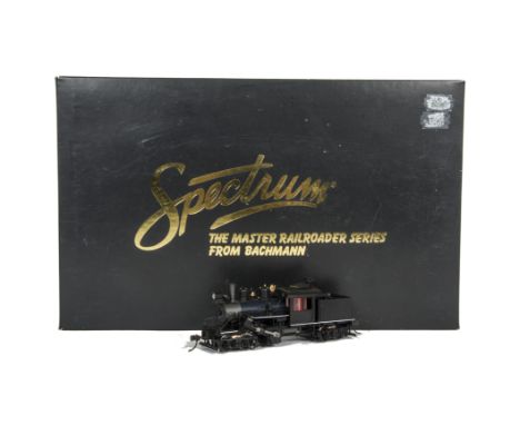 Bachmann Spectrum HO Gauge Climax Steam Locomotive, 82804 Class B two truck Climax Locomotive unlettered-red windows and whit
