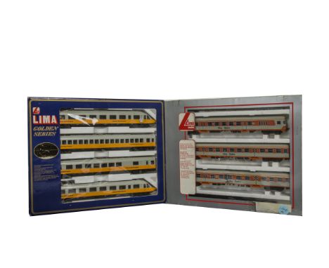 Lima Golden Series HO Gauge DB EMU Train Packs,  149749 Lufthansa Airport Express yellow and grey 4-Car EMU and 149739 DB Cit