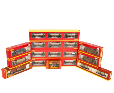 Hornby (China and Margate) 00  Gauge Hopper wagons and other rolling stock, China, four sets R6222 weathered MGR Coal Hoppers