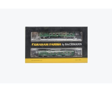 Graham Farish By Bachmann N Gauge Four Car Set, in original box, No 372-675 4CEP Four Car EMU 7105 SR multiple unit in green 