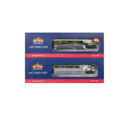 Bachmann Branchline Locomotives, a boxed duo of Diesel Locomotives comprising, 31-995 LMS 10000, in BR green lined with orang