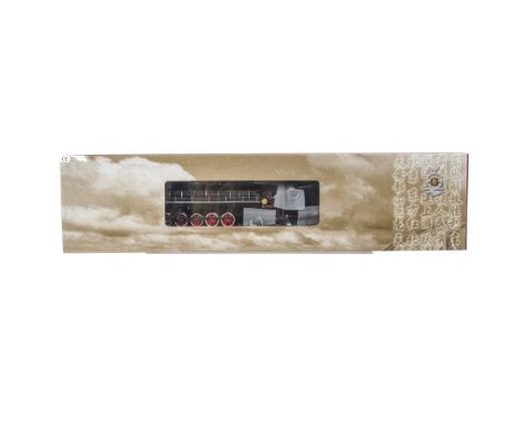 Bachmann China HO Gauge Locomotive and Tender,  a boxed example CT00302, Qian Jin 2-10-2 Steam Locomotive, in black livery, i