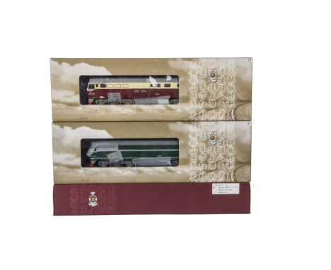 Bachmann China HO Gauge Locomotives, a trio of Diesel Locomotives, comprising, CD00201, H.DF. 4B in orange livery and CD00204