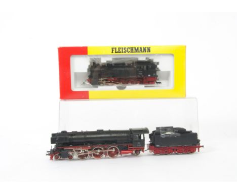Fleischmann H0 Gauge Steam Locomotives, 4092 DB black 0-10-0 94 1810 Tank engine, in original box, E, box VG and unboxed DB b