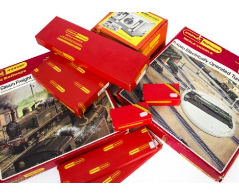 Hornby (Margate) 00 Gauge Track Points and Accessories, R408U Electric Turntable, R002 Village Station, R146 Double Engine Sh
