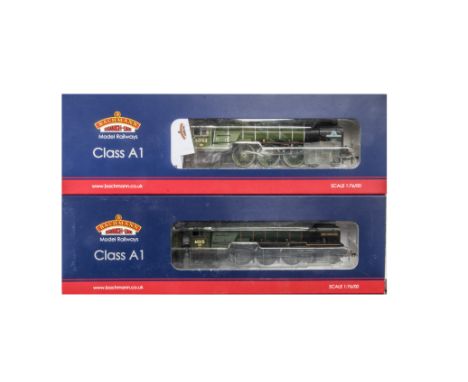 Bachmann Branchline Locomotives and Tenders, a boxed duo of A1 Class Locomotives comprising, 32-550A, 60163 'Tornado' in BR a
