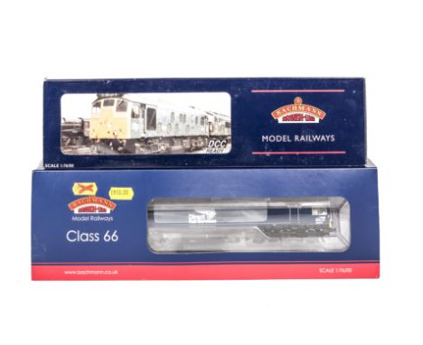 Bachmann 00 Gauge Diesel Locomotives, 32-326Z Class 25 BR blue D5218 produced exclusively for Modelzone and 32-982 Class 66 D