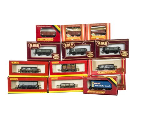 Hornby (Margate and China) Bachmann and GMR 00 Gauge Goods Rolling Stock,  various goods trucks including Open wagons , Vans 