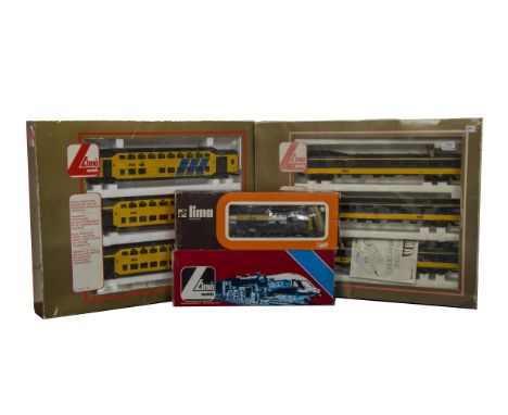 Lima HO Gauge Dutch Railways Train Packs and Locomotives, 208108  yellow and grey 1605 Electric Locomotive, L1220-U yellow an