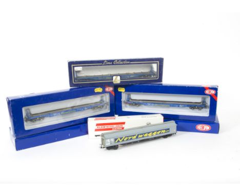Heljan and other makers H0 Gauge Cargo wagons and other rolling stock  Heljan 17005103 Cargo wagons, in original boxes, (5, o