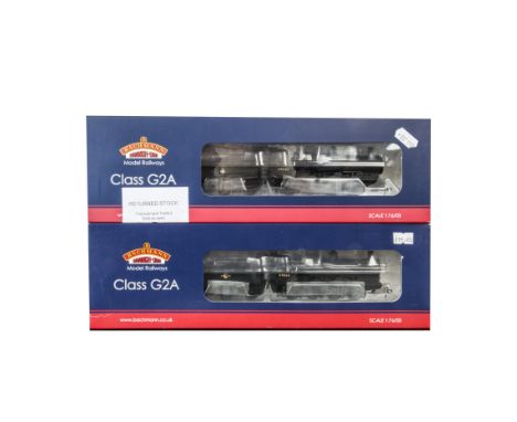 Bachmann Branchline Locomotives and Tenders, a boxed duo of Class G2A Locomotives comprising, 31-475A, 49064 in BR black late