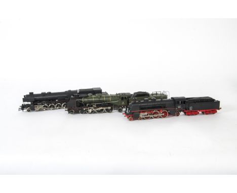 Lima Rivarossi and Kleinbahn HO Gauge SNCF OBB and DB Steam Locomotives and Tenders, Lima  DB black 4-6-2 Pacific  18505, in 