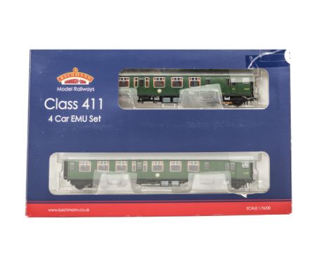 Bachmann 00 Gauge 31-426 BR green 4 CEP EMU 7126, 4-car set, in original box, E, box G-VG, tape repair to one corner 