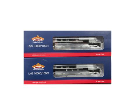 Bachmann Branchline Locomotives, a boxed duo of Diesel  Locomotives comprising, 31-999X, BR 10001 in black and chrome and 31-