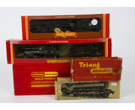 Hornby Tri-ang and Rovex (Margate) 00 Gauge Steam and Diesel Locomotives, R125 GWR green 3824 'County of Cornwall', R357 BR g