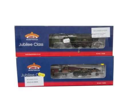 Bachmann Branchline Locomotives and Tenders, a boxed duo of Jubilee Class Locomotives comprising, 31-187, 5664 'Nelson' in LM