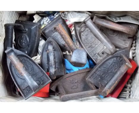 Collection of vintage irons