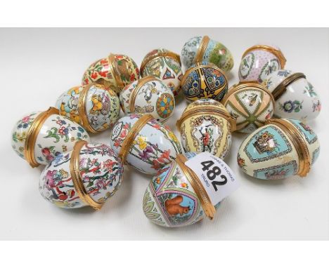15 halcyon days enamel Easter eggs
