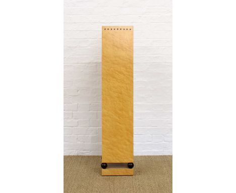 Art Deco Style Display Column or Plinth in the Manner of Epstein Modern manufacture, square-section, bird's eye maple veneer 